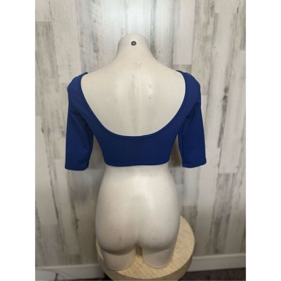 Blue crop top - Picture 4 of 5